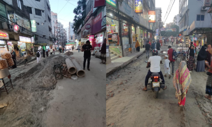 দক্ষিণখানের রাস্তা উন্নয়ন